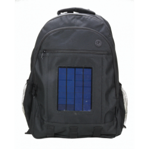 Solar Carry Bag with Li-Ion 1.5W Battery and Cellphone Connectors