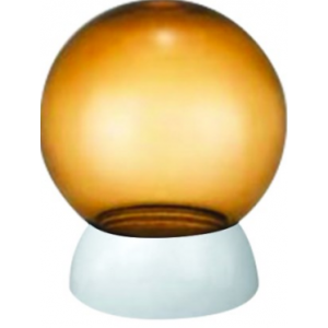 Pmma Bowl Smoky -E27 White Base - 200MM