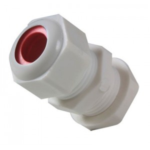 White PVC Compression Gland - Size 1