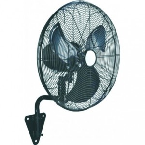 24-Inch 3-Speed Wall Mount Oscillating Industrial Fan with Remote 90W