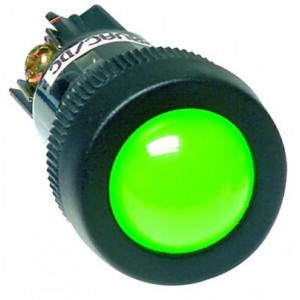 Green 24VAC/DC Econo Cluster LED 22MM