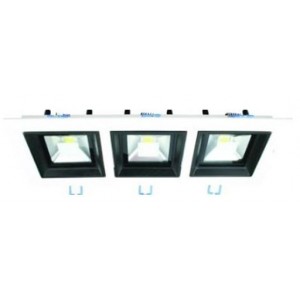 Warm White Square LED Downlight 3x10W 85-265VAC 310x120mm
