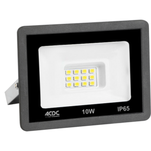 10W LED Cool White Plastic Flood Light IP65 (200-260VAC)