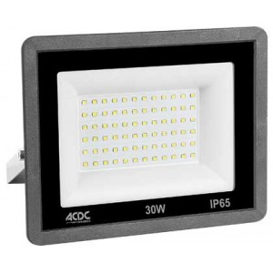 30W LED Cool White Plastic Flood Light IP65 (200-260VAC)