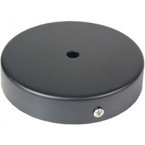 1 Way Black Ceiling Rose Kit - 120mm