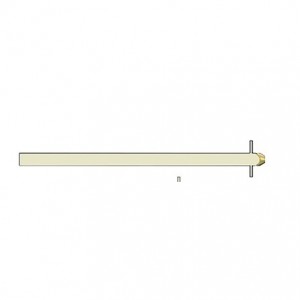 Shaft for 32-16A Fuse Switch 125-160DM Isolator 165 x 6mm2