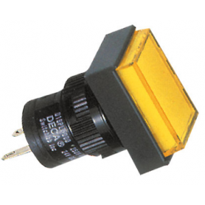 16MM Yellow Rectangular Pilot Light