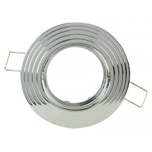 Chrome 100mm Adjustable Downlighter MR16