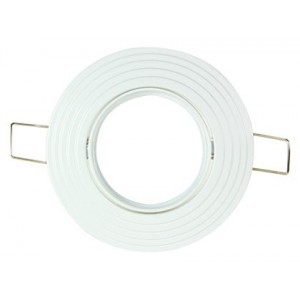 White 100mm Adjustable Downlighter MR16