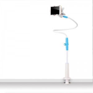Tuff-Luv 360 Smartphone Gooseneck Video-Conference Stand - WHITE