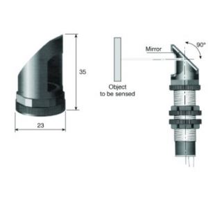 Mirror Attachment For 90 Deg Sensing