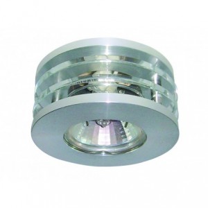 MR16 50W Chrome and Clear Crystal Downlighter