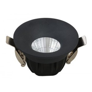 5W 230VAC Ø85mm LED Black Down Light Cool White