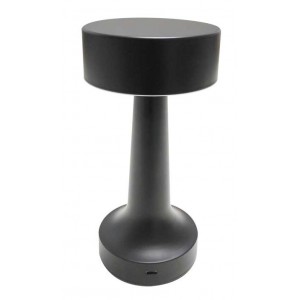 Rechargeable Black Table Lamp Cct Adjustable DIA90X220MM