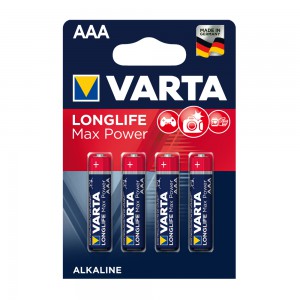 Varta LONGLIFE MAX POWER BATTERIES AAA 4 PACK (Max-Tech)