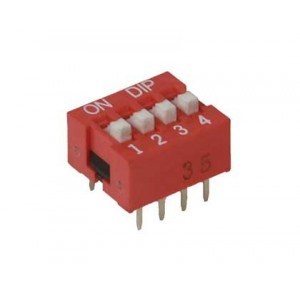 4-WAY Dip Switch Red