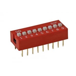 9-Way Red Dip Switch