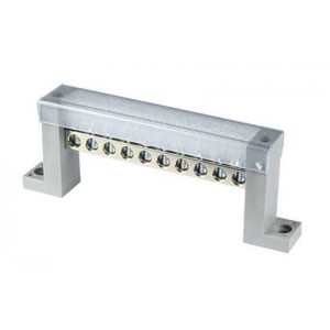 Busbar 8x12 142mm 25mm Sq 10 Way