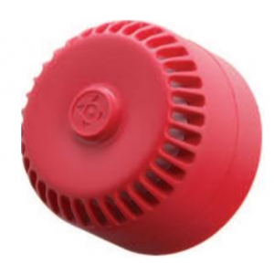 Red Shallow Base Siren 9-28VDC 32-Tone IP54