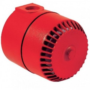 Red Deep Base Siren 110-230VAC 32-Tone IP65