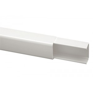 Ivory Air Conditioning Trunking 80x60mm - 2M Length