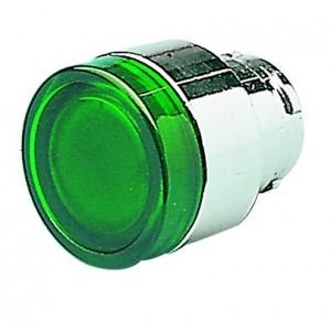 Green Illuminated Pushbutton Head