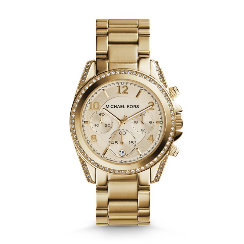Michael Kors Women's Blair Glitz Gold 