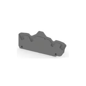 Dark Grey End Section for 2.5-4MM² 4 Way PI-SPRING Terminal