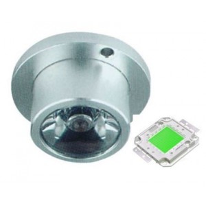 Mini Aluminium LED Lamp Green 1W 23.5x16.5mm