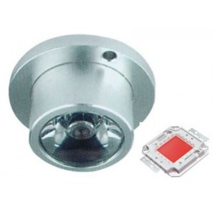 MINI ALUM. LED LAMP RED 1W 23.5x16.5MM