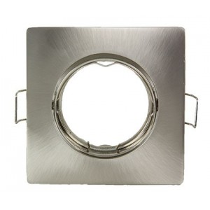 Satin Nickel Square Downlight 82x82mm