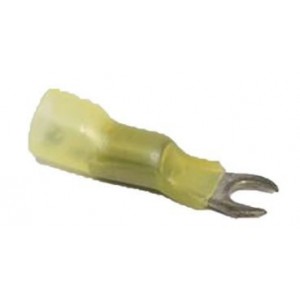 Solder Fork Connector Yellow 3-5.3mm - 5mm Pack of 10