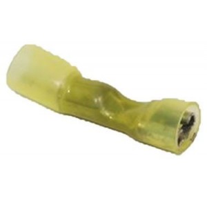Solder Connector Insulated Female 6.3mm Spade Yellow - Pack of 10