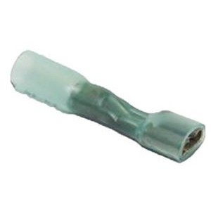 Insulated Female 6.3mm Spade Solder Blue Connector - Pack of 10