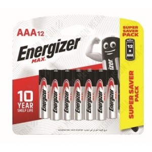 Energizer Max AAA Batteries - 12 Pack Blister