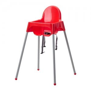 Antilop Highchair with tray - Red