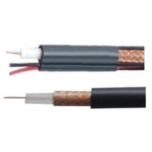 Video and Power Cable Black Mil-Spec 75 Ohm /M
