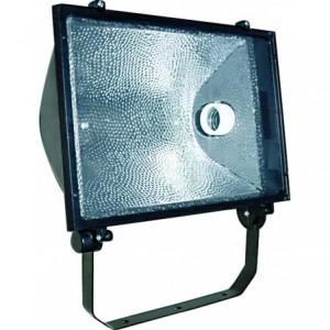 E40 FLOODLIGHT BLACK SYM NO GEAR 410x300x139 IP54