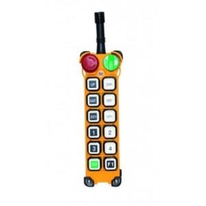 TELECRANE 12 BUTTON TWO SPEED C/W EMG STOP &amp; ON/OFF S/SW