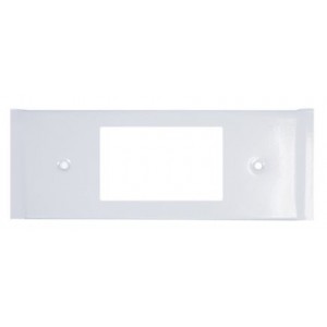 Outlet Cover For Steel Power Skirting - White (45x45)