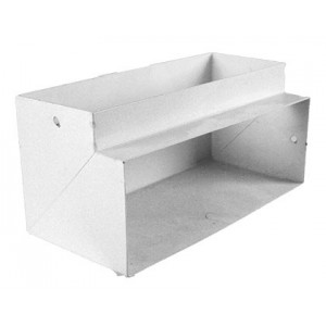 Horizontal Bend Double Compartment Skirting White