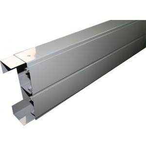 Double Power Skirting C/W Cover 3M Hospital Grey