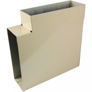 Vertical Elbow Double Compartment Skirting Carrier Beige