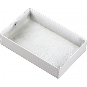 White Single Compartment Skirting End Cap