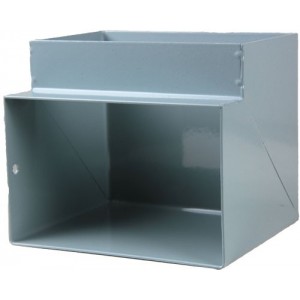 Horizontal Bend Single Compartment Skirting Hospital Grey