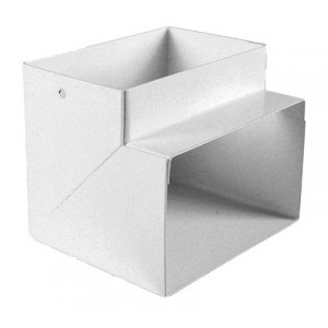 Horizontal Bend Single Comp. Skirting White