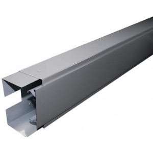 Single Power Skirting 3M with Cover - Hospital Grey
