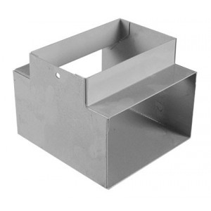 Horizontal Tee Single Compartment Skirting Hospital Grey