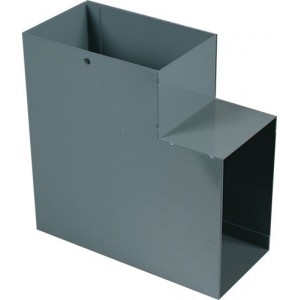 Vertical Elbow Single Compartment Skirting Hospital Grey