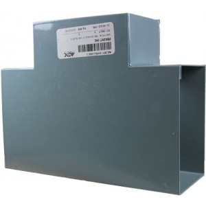 Vertical Tee Single Compartment Skirting Hospital Grey